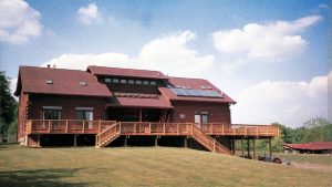 Log Home Exterior - Steeplechase