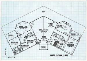 Log Home First Floor Plan - Stoneridge