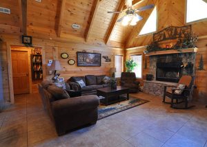 Living Room with Fireplace - Sumner