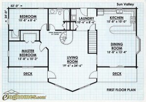 Log Home First Floor Plan - Sunvalley