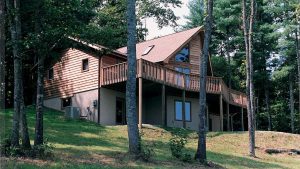 Log Home Exterior Side layout - Sunvalley