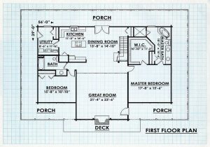 Log Home First Floor Plan - Sweetwater