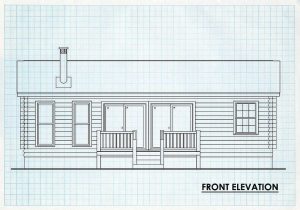 Log Cabin Home Front Elevation - Sycamoreidge