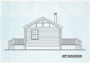 Log Cabin Home Left Elevation - Sycamoreidge