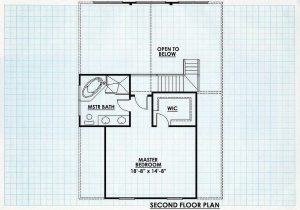 Log Home Second Floor Plan - Vail