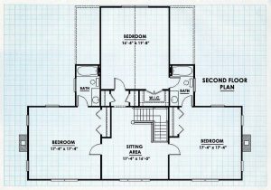 Log Home Second Floor Plan - Virginian