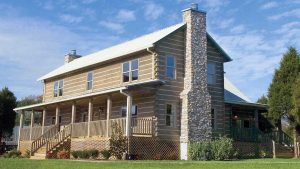 Log Home Exterior Side layout - Virginian