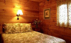 Log Cabin Bedroom Interior - Walnut Creek