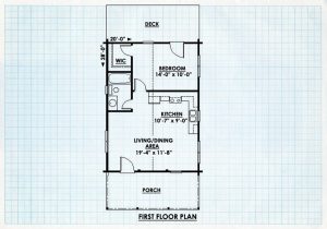 Log  Cabin Home First Floor Plan - Walnut Creek