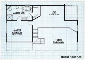 Log Home Second Floor Plan - Warren