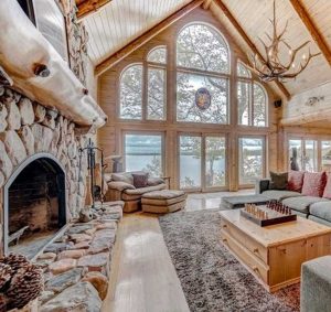 Log Cabin Living Room - West Branch