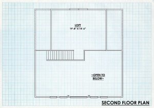 Log  Cabin Home Second Floor Plan - West Branch