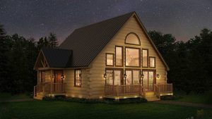 Log Home Exterior - West Branch