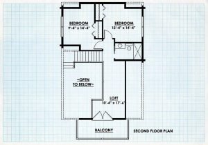 Log Home Second Floor Plan - Westchester
