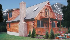 Log House Exterior - Westchester