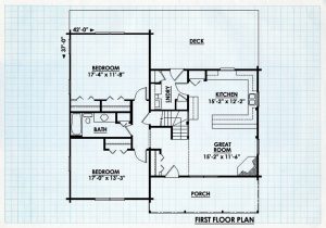 Log Home First Floor Plan - Westcliffe