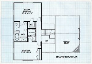 Log Home Second Floor Plan - Westcliffe