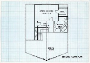 Log Home Second Floor Plan - Whitebirch