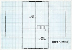 Log Home Second Floor Plan - Winchester
