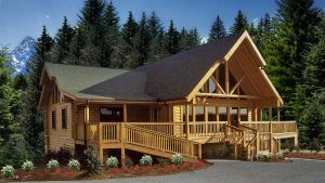 Log House Exterior Layout - Winchester