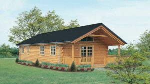 Log Cabin Exterior -Winter Camp