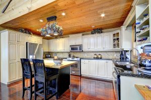 Log Homes Kitchen with Dining - Aurora