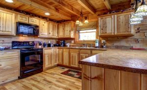 Log Home Kitchen - Yellowstone
