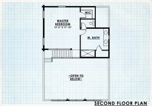 Log Home Second Floor Plan - Yellowstone