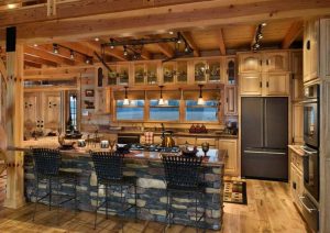 Log Home Kitchen Interior - Yosemite