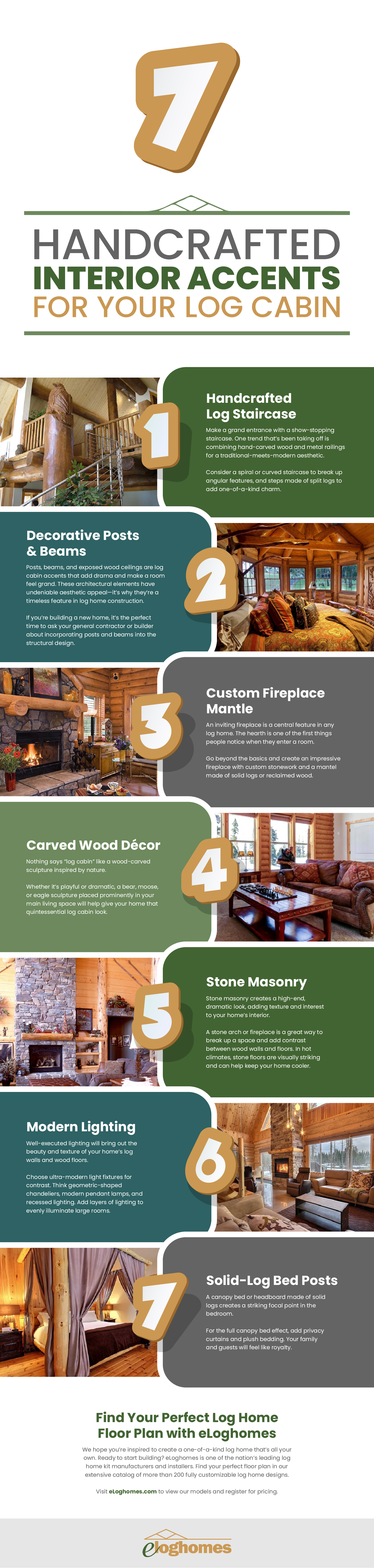 Handcrafted Interior Accents For Your Log Cabin