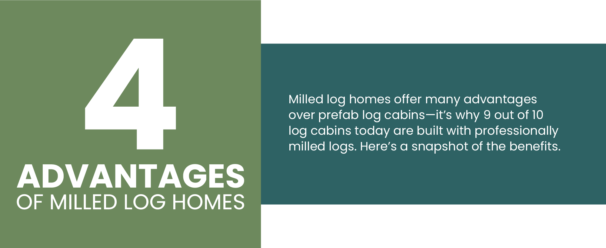Advantages of Milled Log Homes 