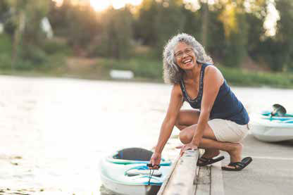 Woman Ready to Go Kayaking