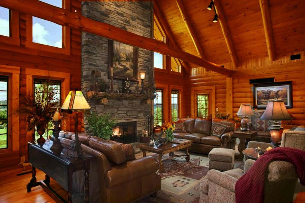 Modern log cabin from eLoghomes