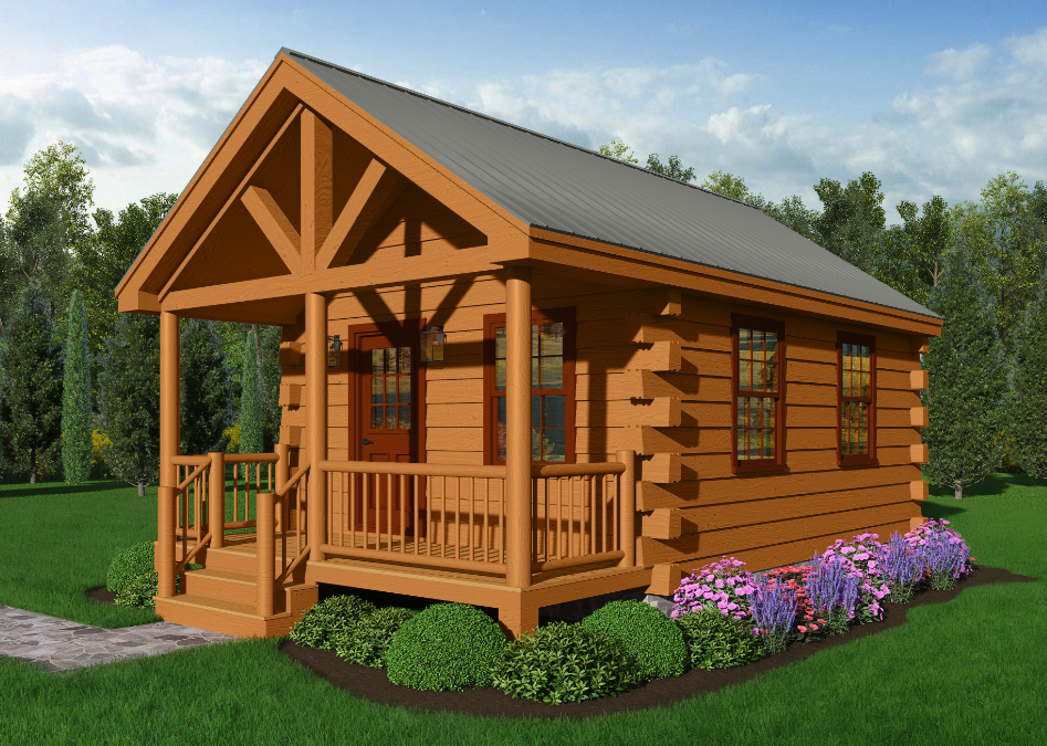 ADU log cabin kit model